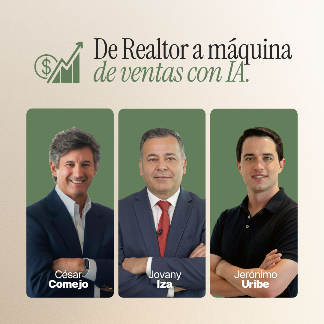 De Realtor a Máquina de Ventas con IA. Brokers y realtors: lleven su negocio al siguiente nivel con inteligencia artificial.