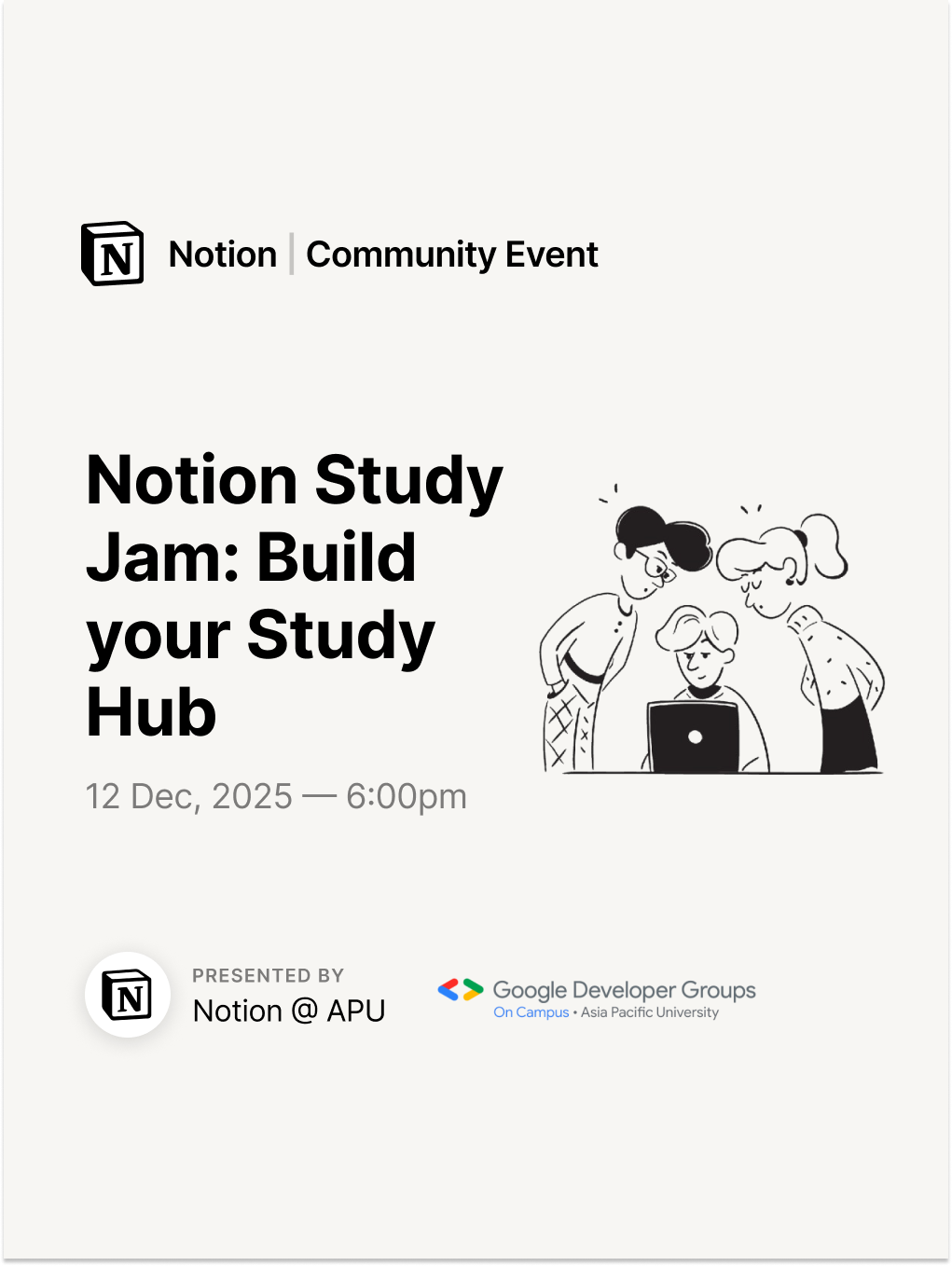 Notion Study Jam: Build your Study Hub