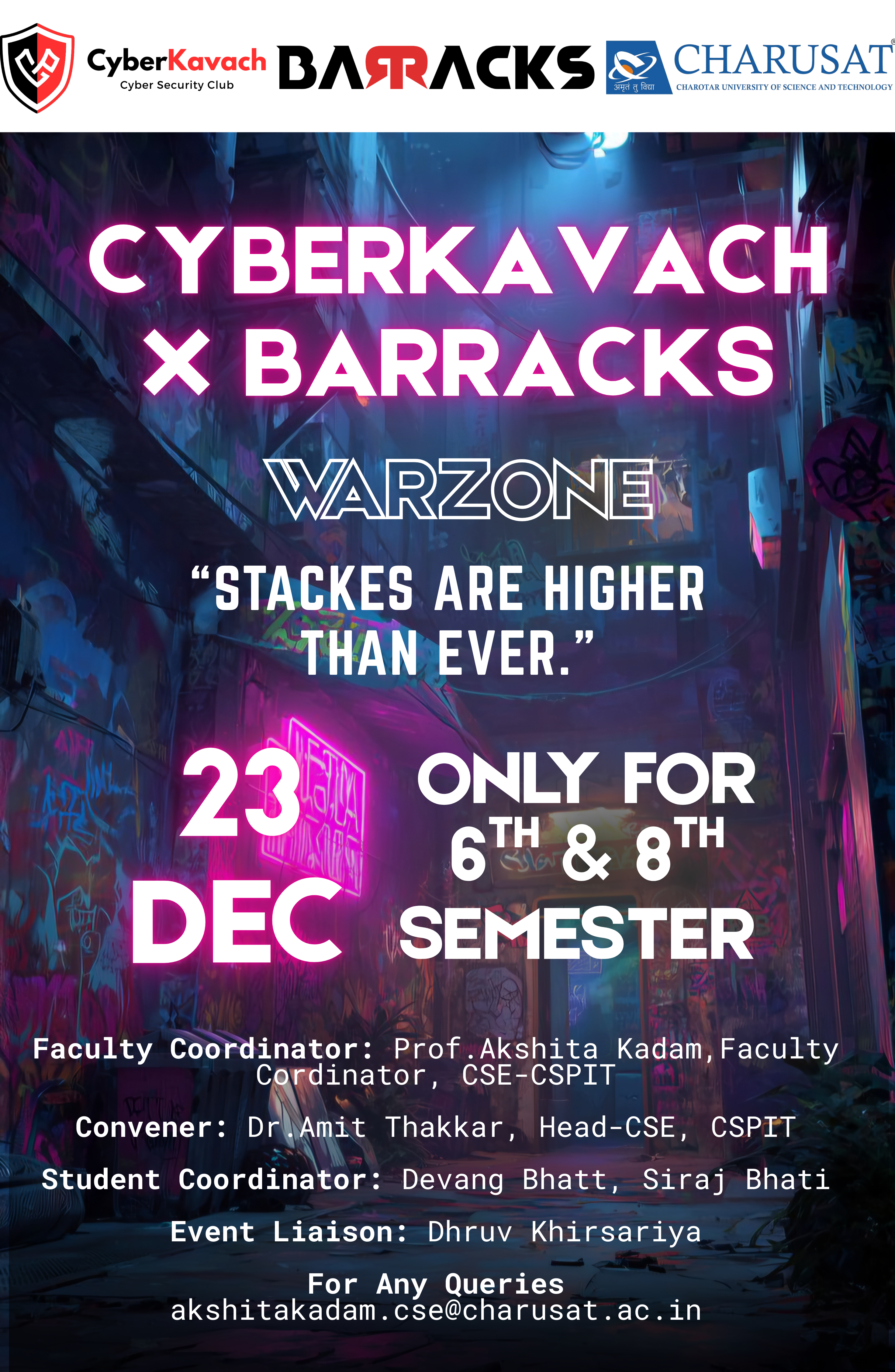 “CyberKavach × BARRACKS WarZone : Industry Readiness Cybersecurity Hackathon”