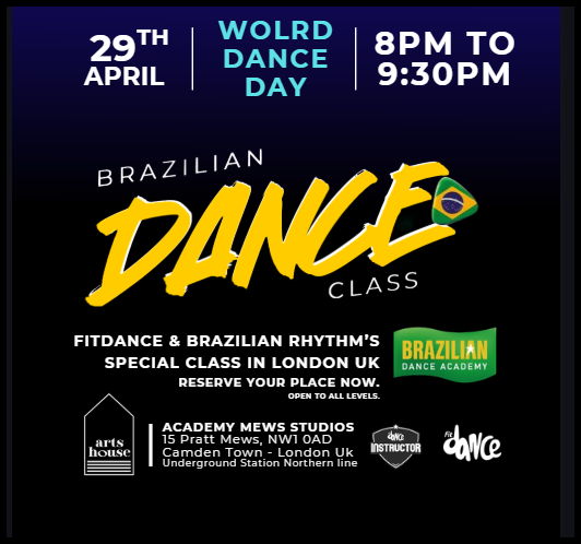 Brazilian Rhythms & FitDance Class in London