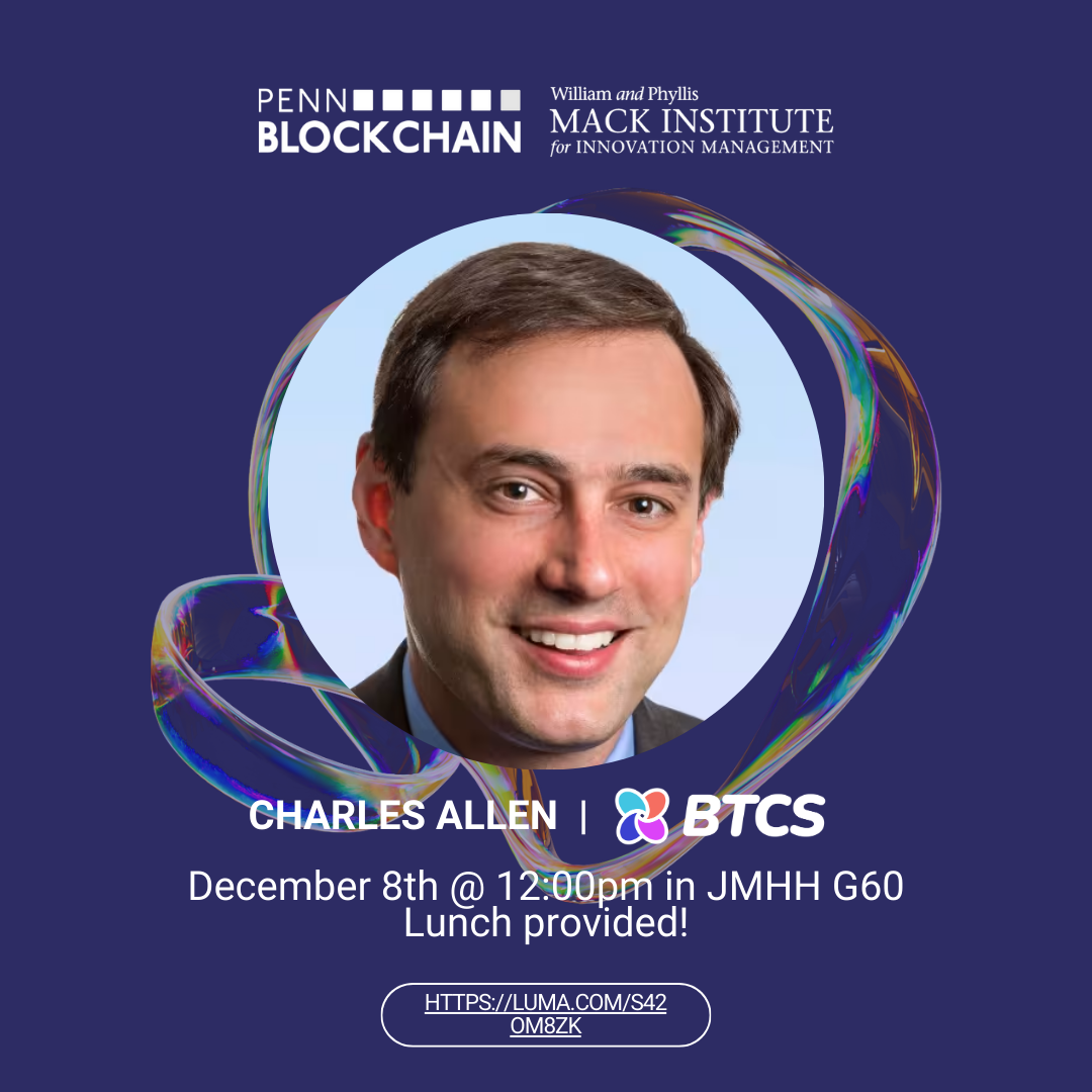 Lunch with Charles Allen, CEO of BTCS