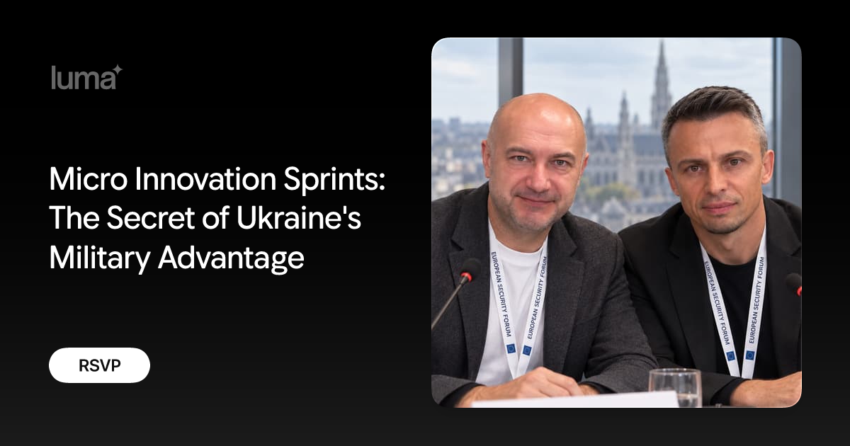 Micro Innovation Sprints: The Secret of Ukraine's Military Advantage promotional image