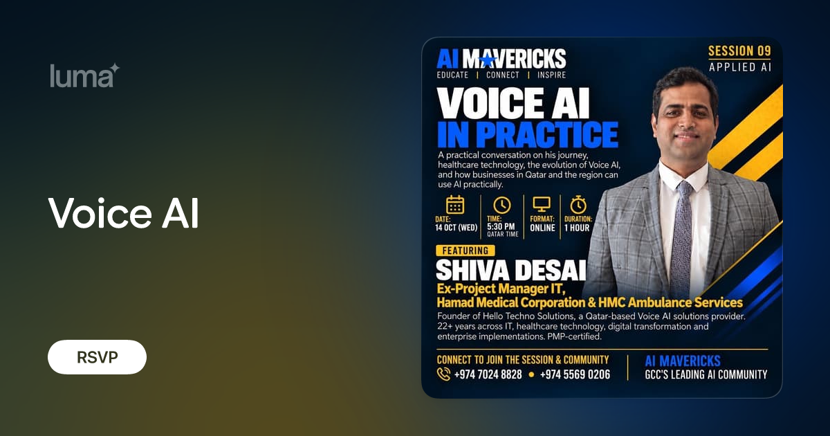 Voice AI session announcement