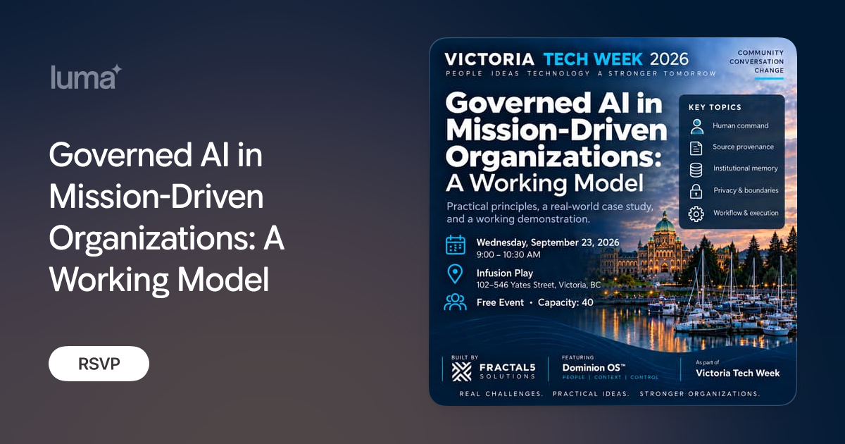 Governed AI in Mission-Driven Organizations: A Working Model promotional image