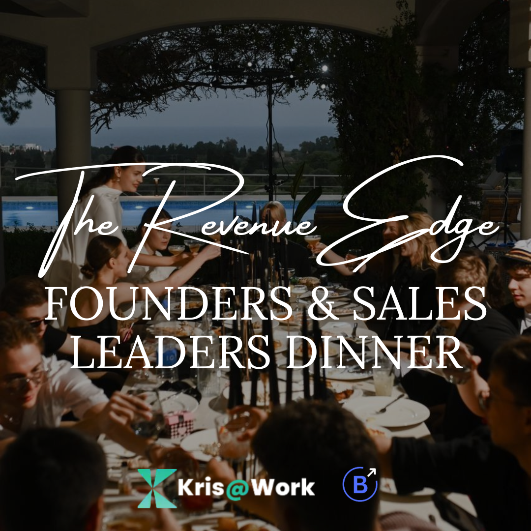 The Revenue Edge: Founders & Sales Leaders Dinner (Seed/Series A+)