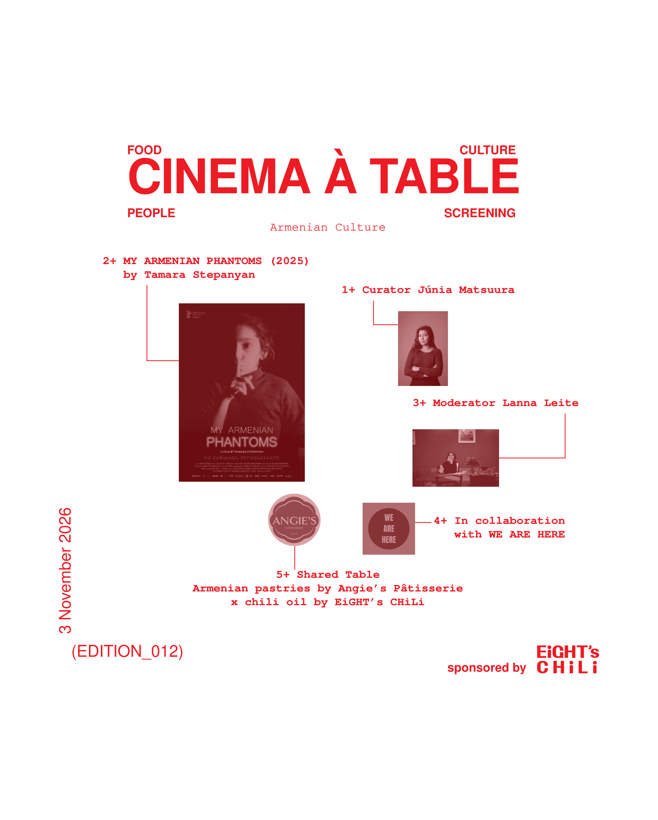CINEMA À TABLE # 12 (Armenia Culture) Screening | Food | Culture | Networking
