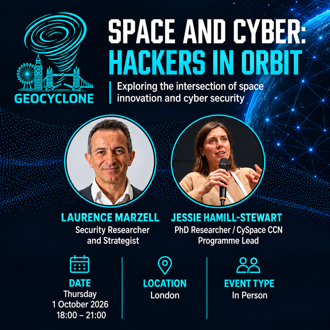 GeoCyclone: Space & Cyber - Hackers in Orbit (1st October)