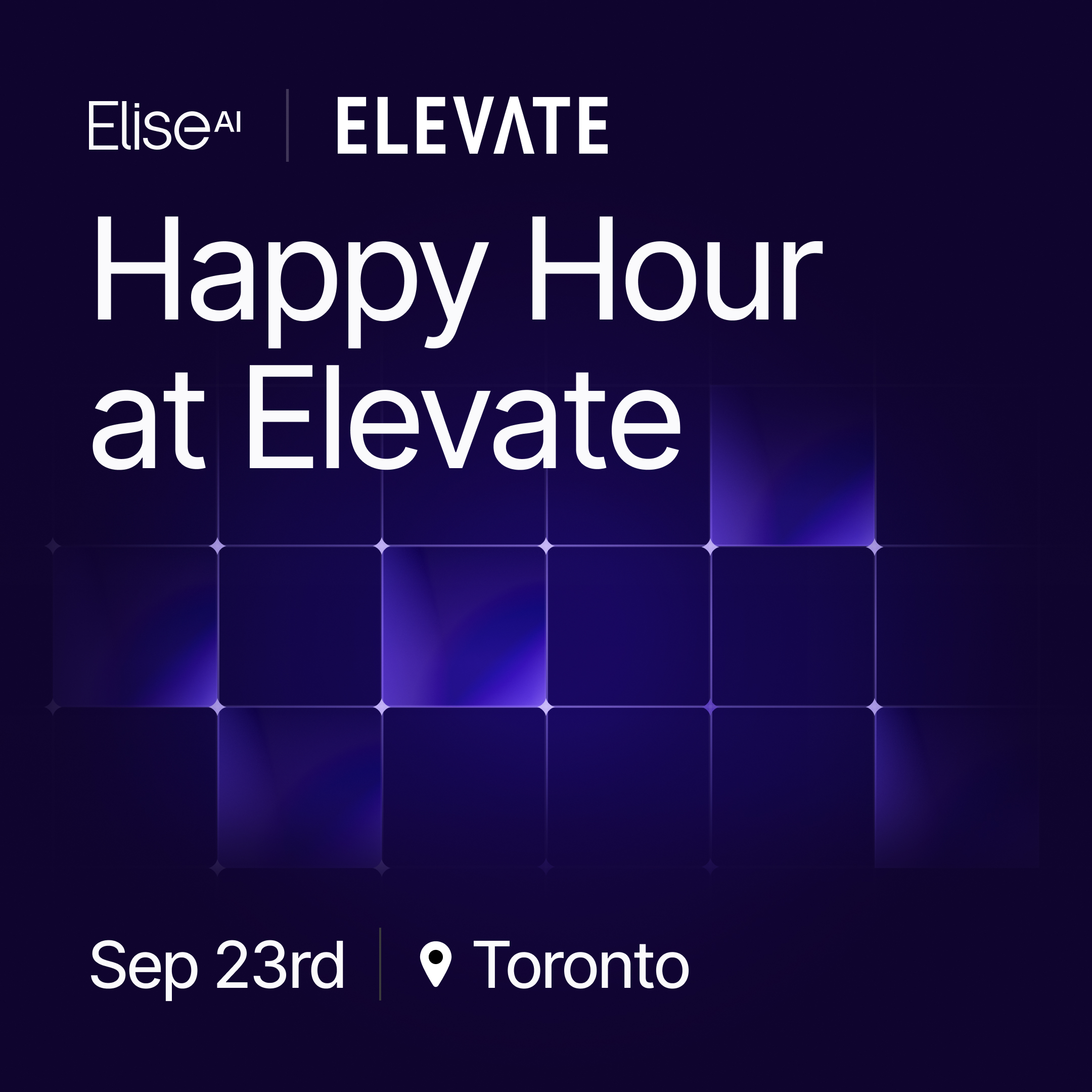 Happy Hour bij Elevate — Gehost door EliseAI