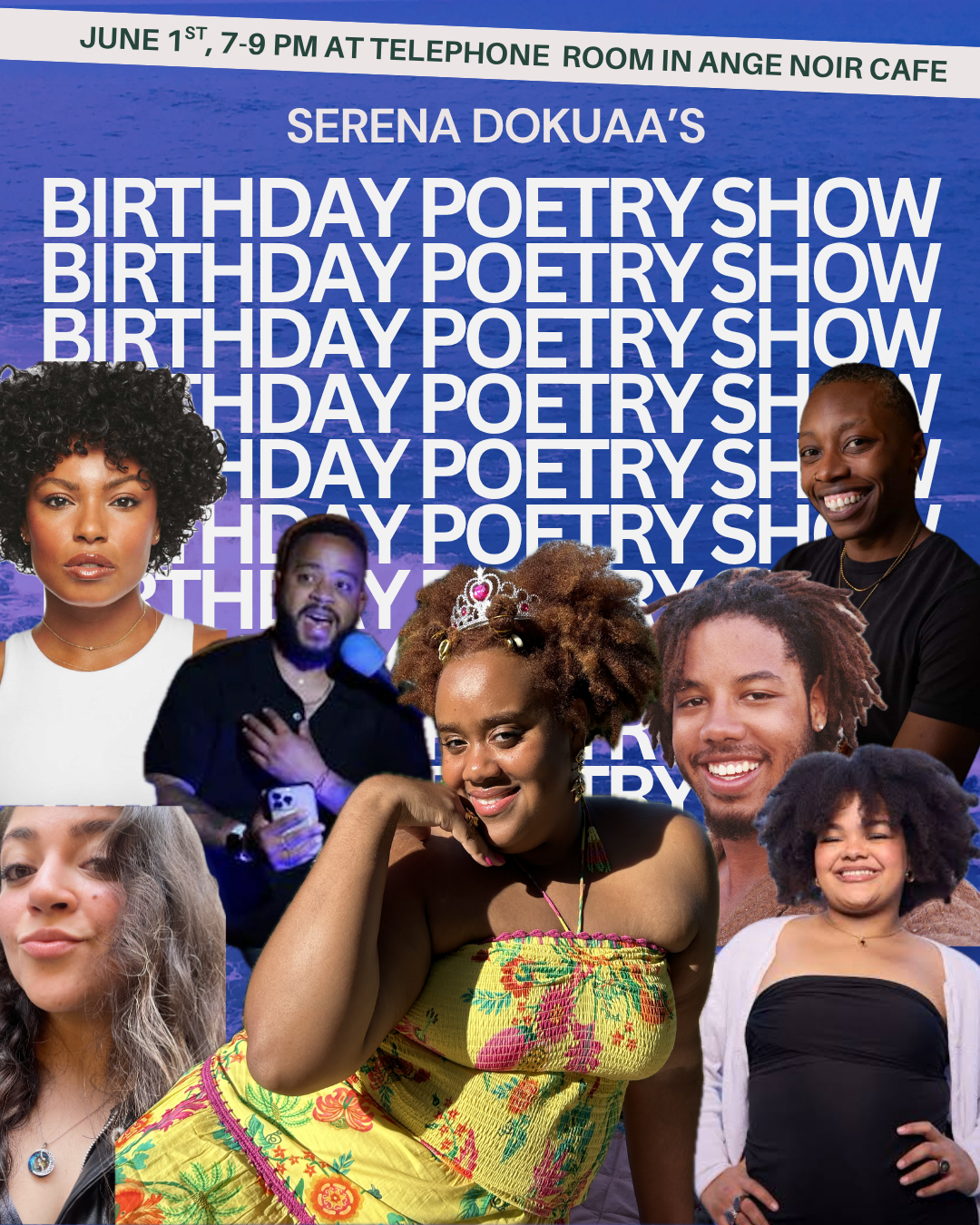 Cover art for #Serena Dokuaa's Birthday Poetry Show — Ange Noir Cafe