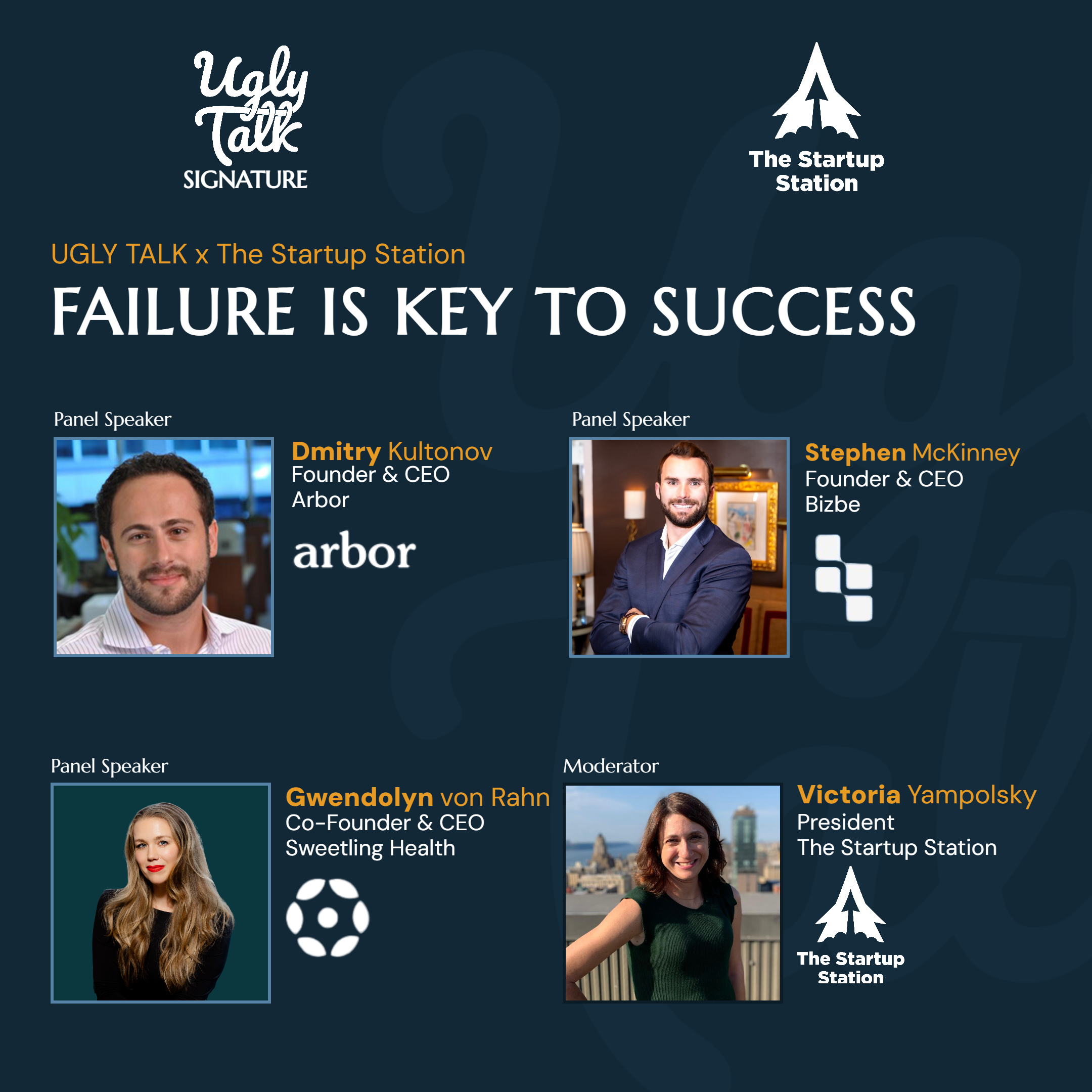 UGLY TALK: FAILURE IS KEY TO SUCCESS
