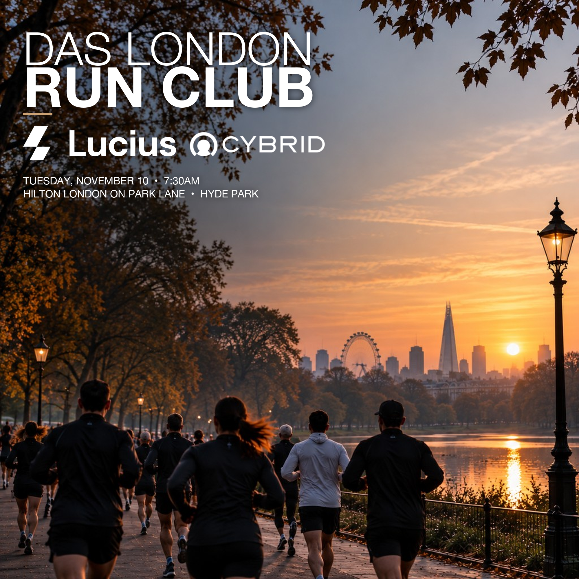 DAS London Run Club with Lucius and Cybrid