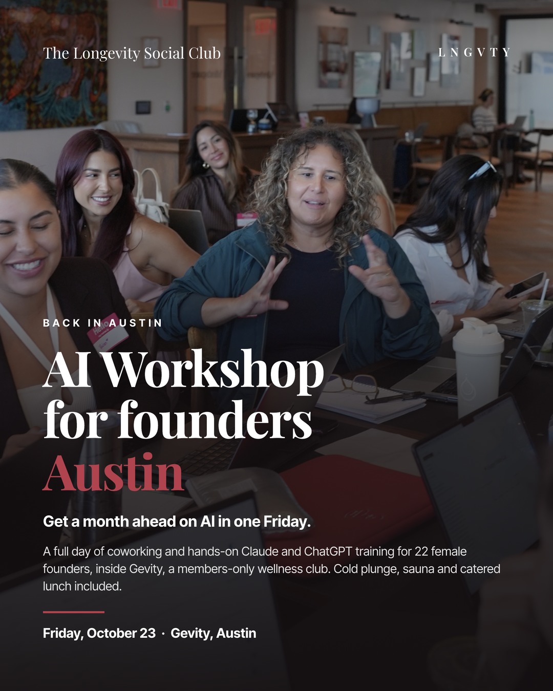 AI Workshop · Claude and ChatGPT Training for Female Founders in Austin