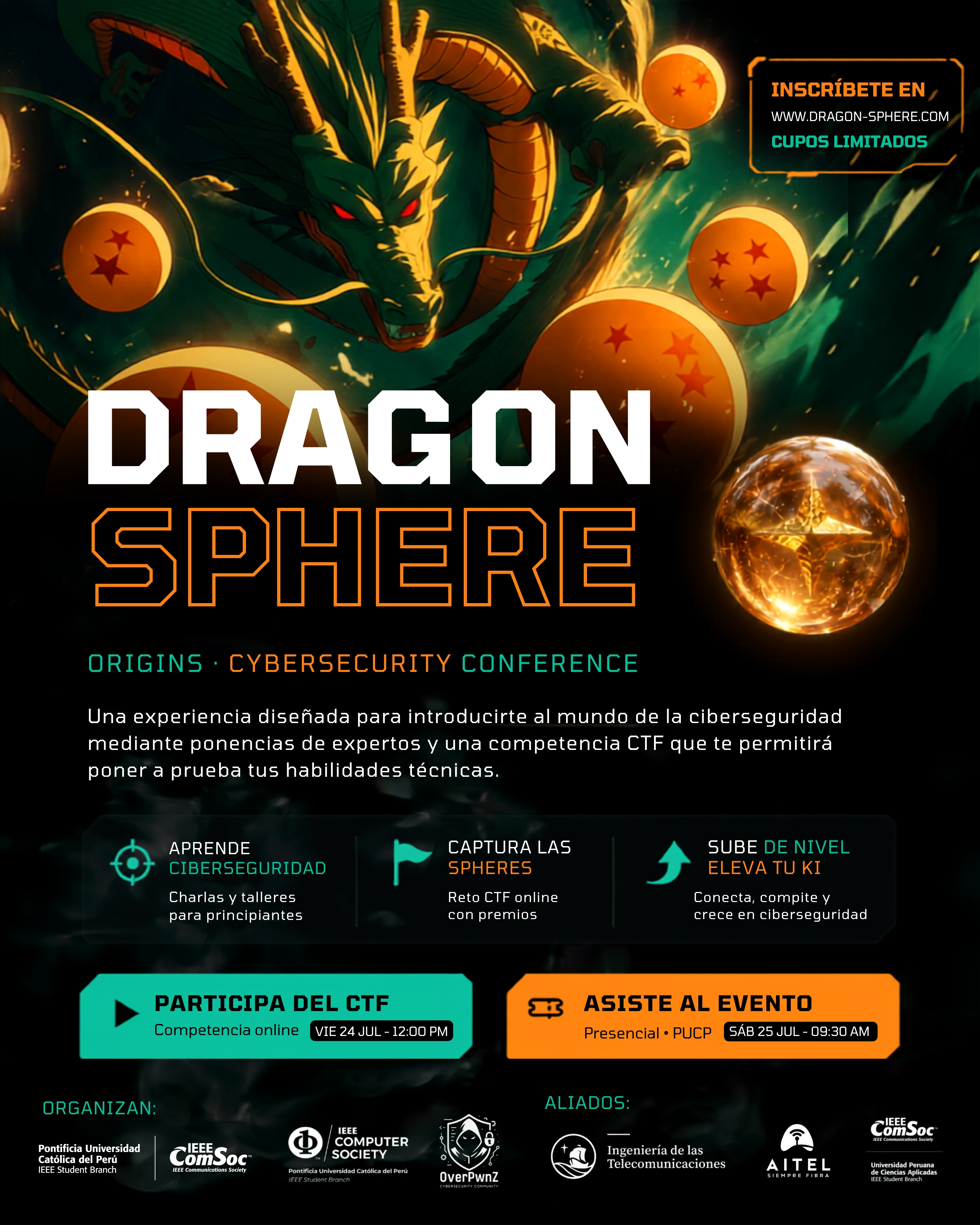 Dragon Sphere Origins: Cyber Security Conference 🐉 Evento Presencial