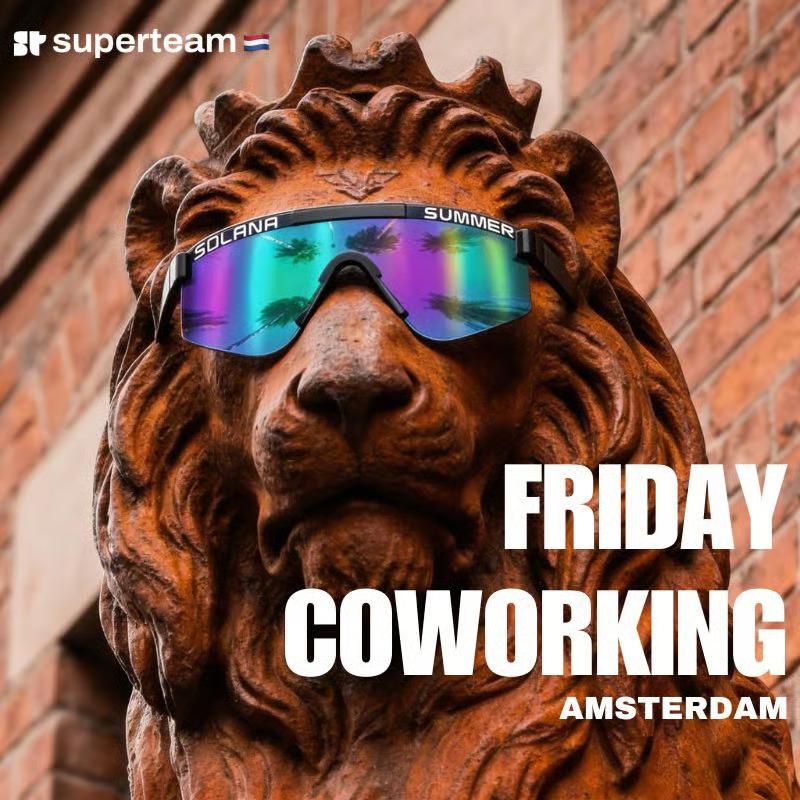 Superteam NL Co-Working Vendredi @ AI AM Amsterdam