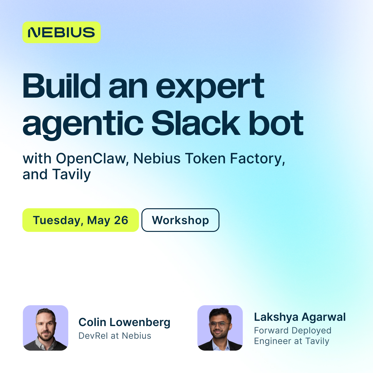 Build an expert agentic Slack bot with OpenClaw, Nebius Token Factory, and Tavily