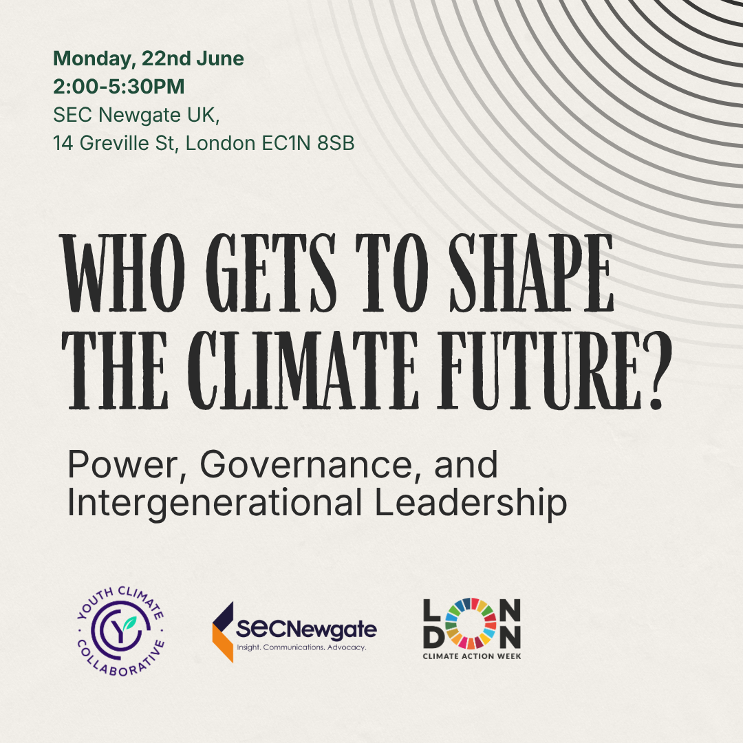 Who Gets to Shape the Climate Future? A Dialogue on Power, Governance, and Intergenerational Leadership
