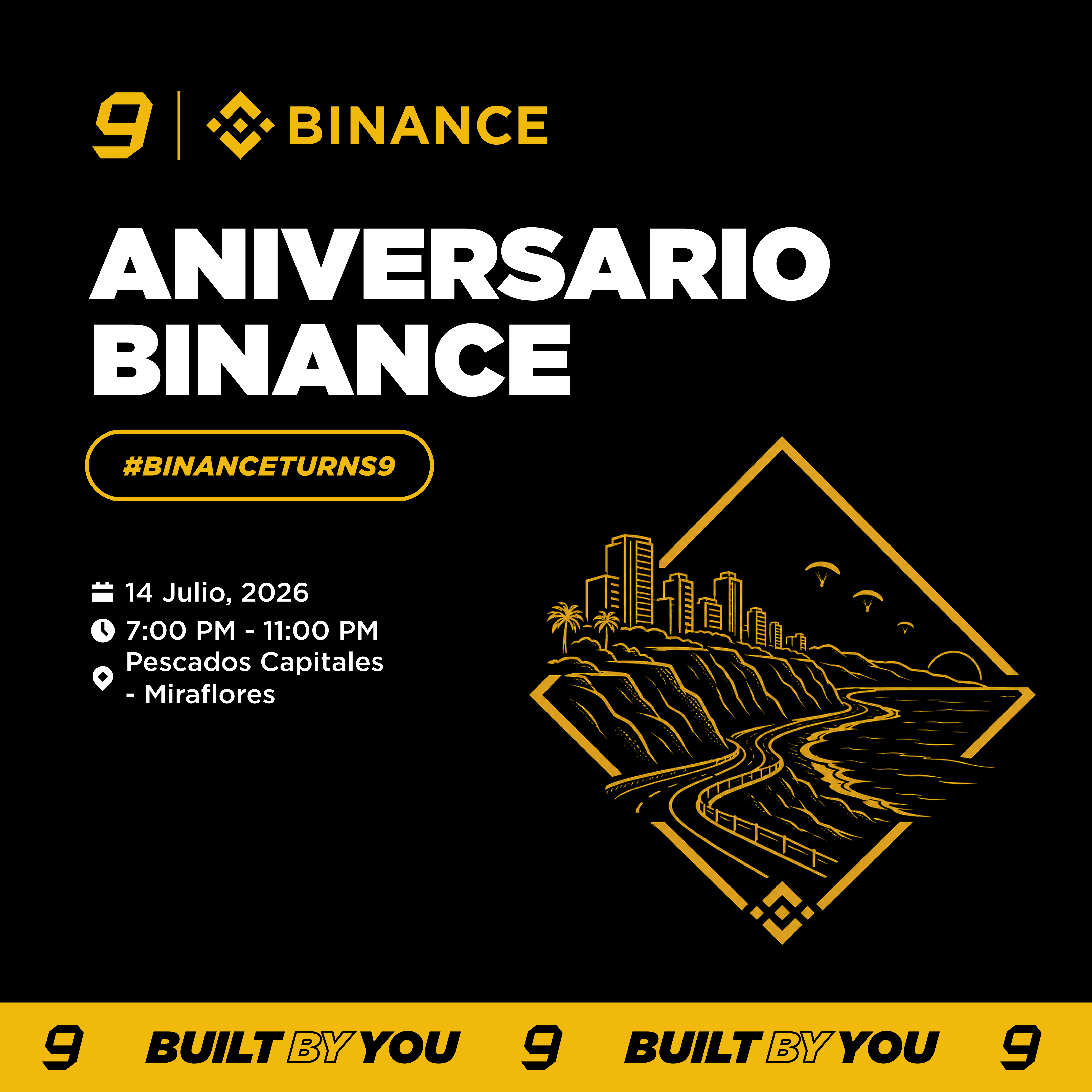 Celebración del 9.º Aniversario de Binance | Lima, Perú