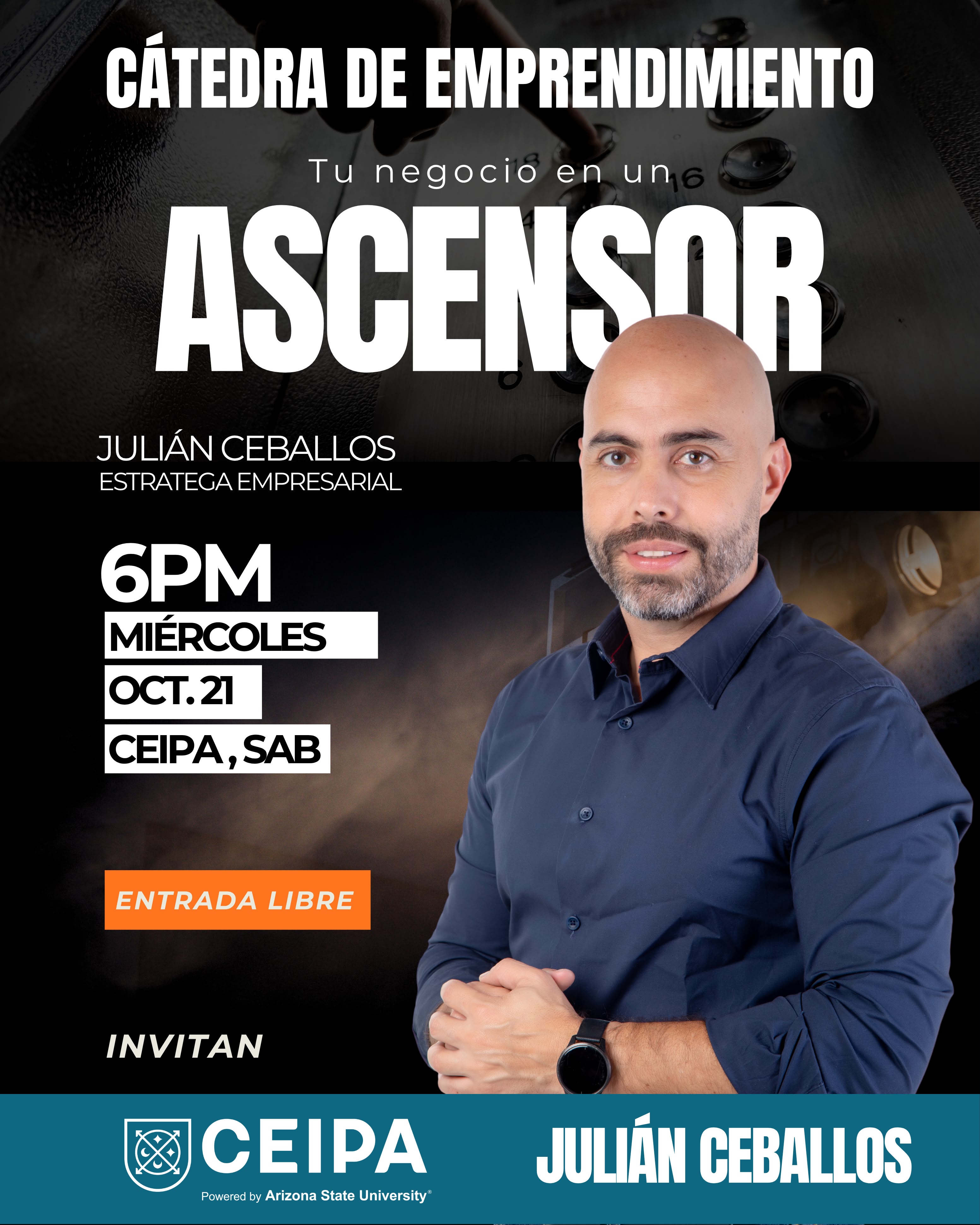 Tu negocio en un ascensor. Cátedra de Emprendimiento 02/2026