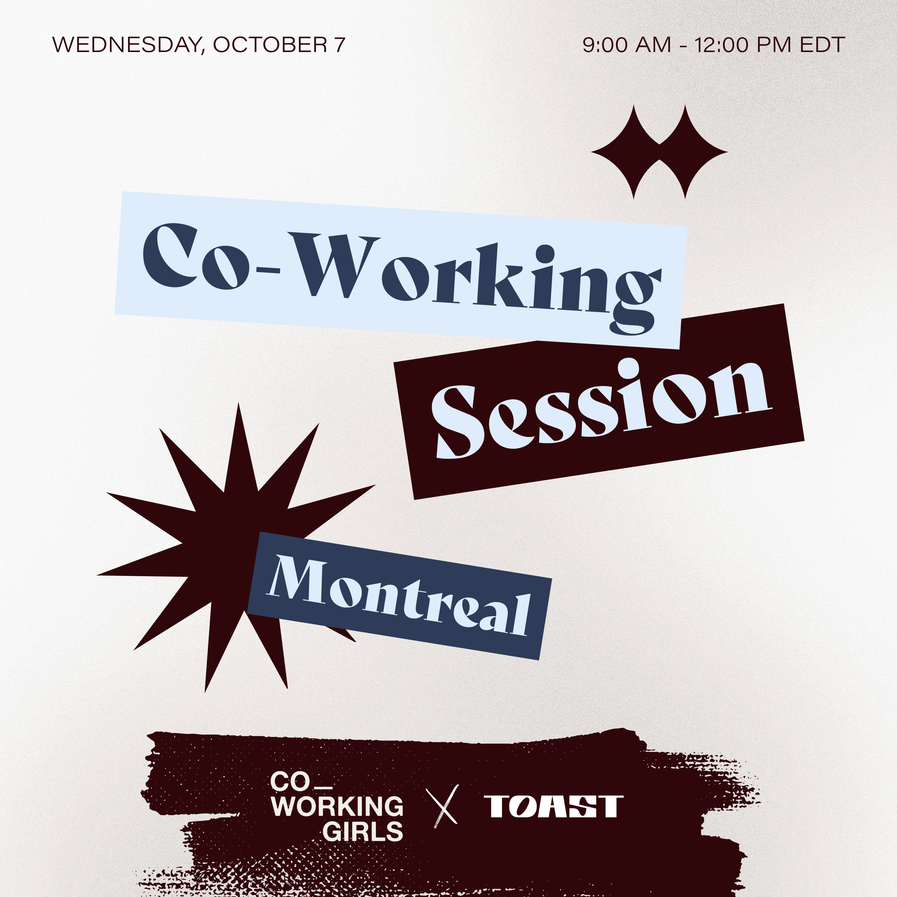 TOAST x Co-Working Girls: מפגש עבודה משותפת