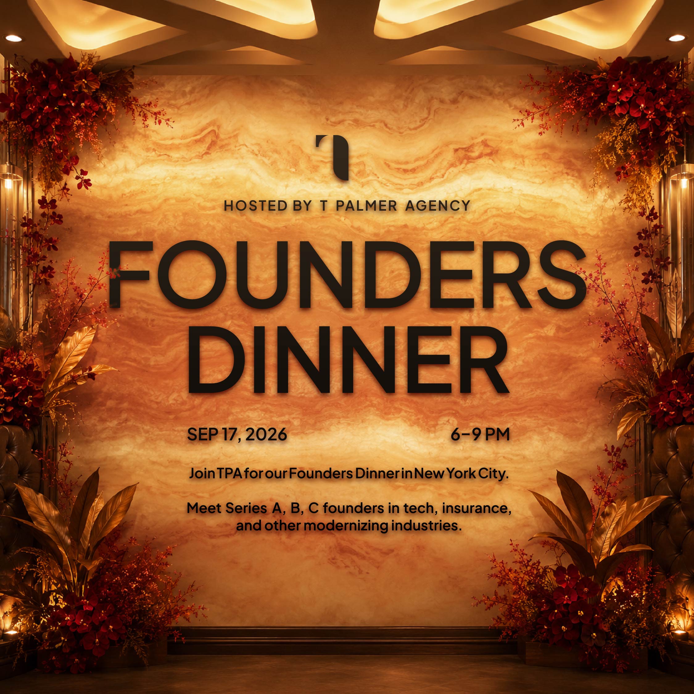 NYC Founders Dinner | Gastgeber: T Palmer Agency & InsurtechNY