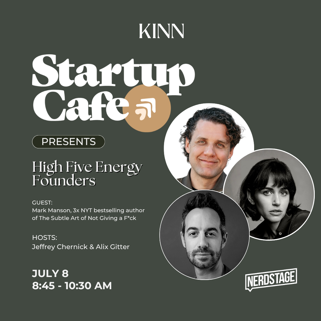 Startup Cafe: H5E Founders With Mark Manson (20M+ Books Sold)