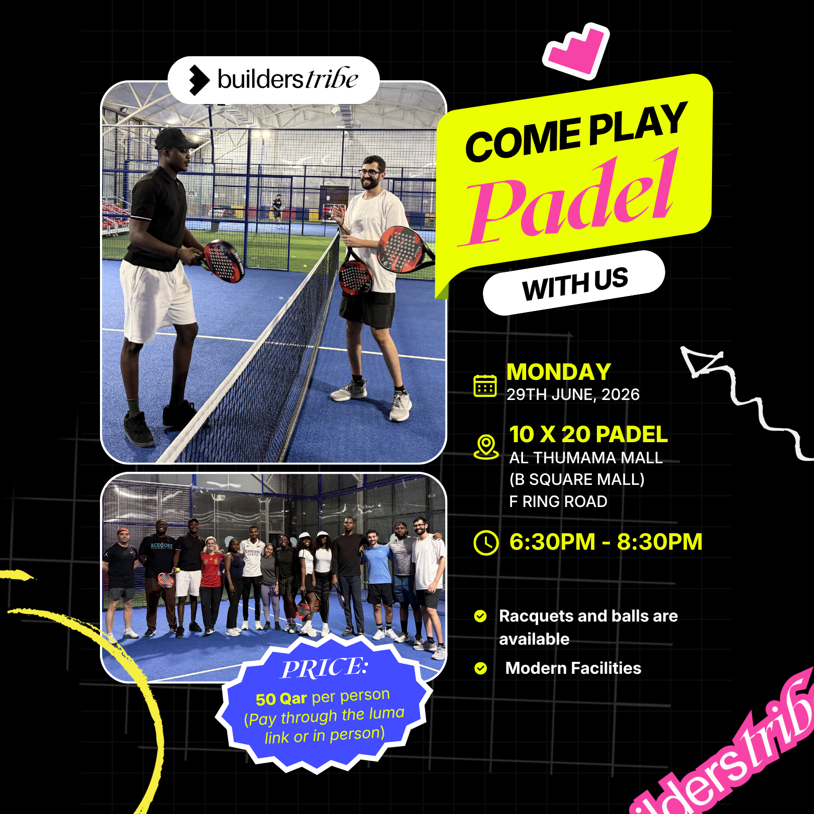 Come Play Padel With Us 🎾
