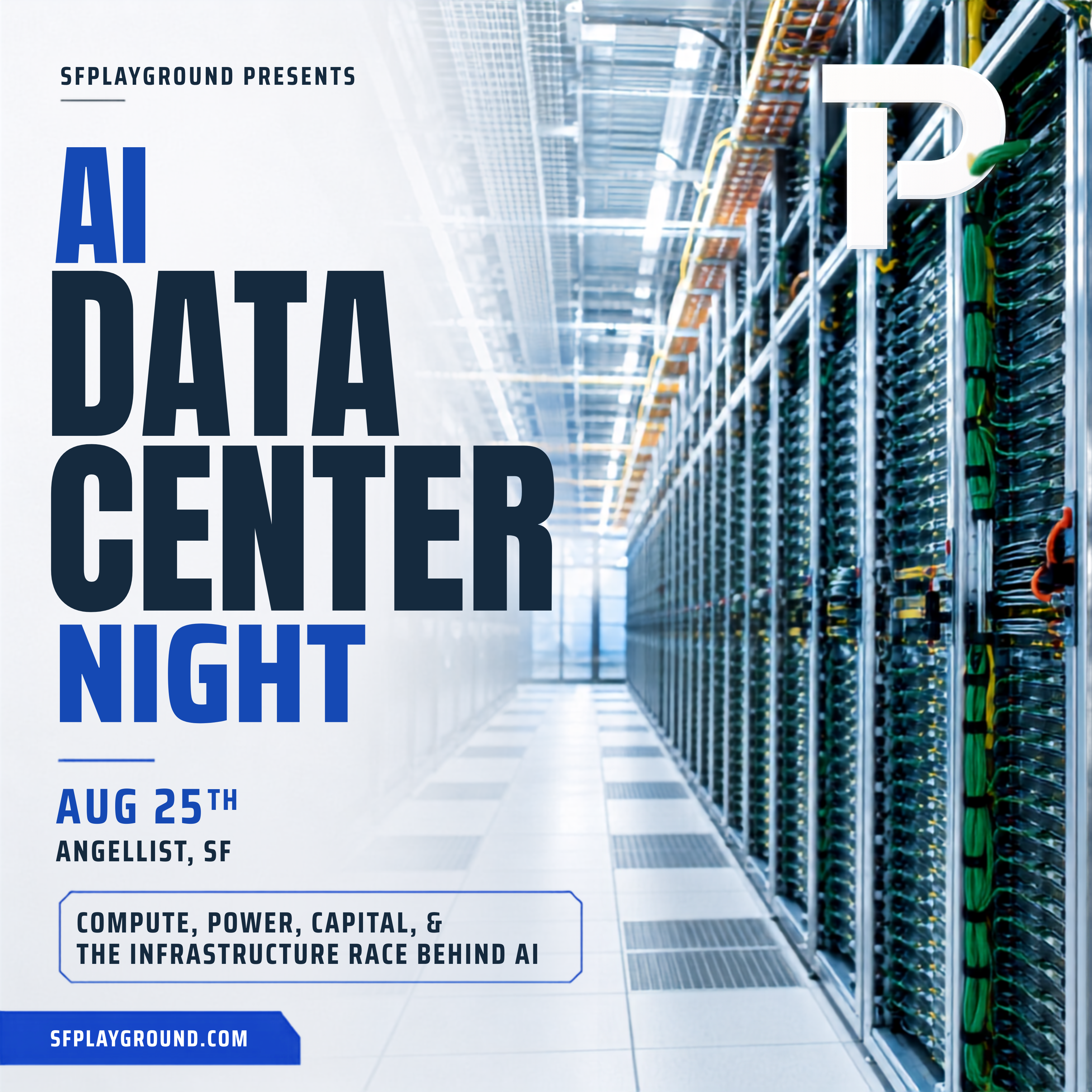 AI-Datenzentrum Nacht