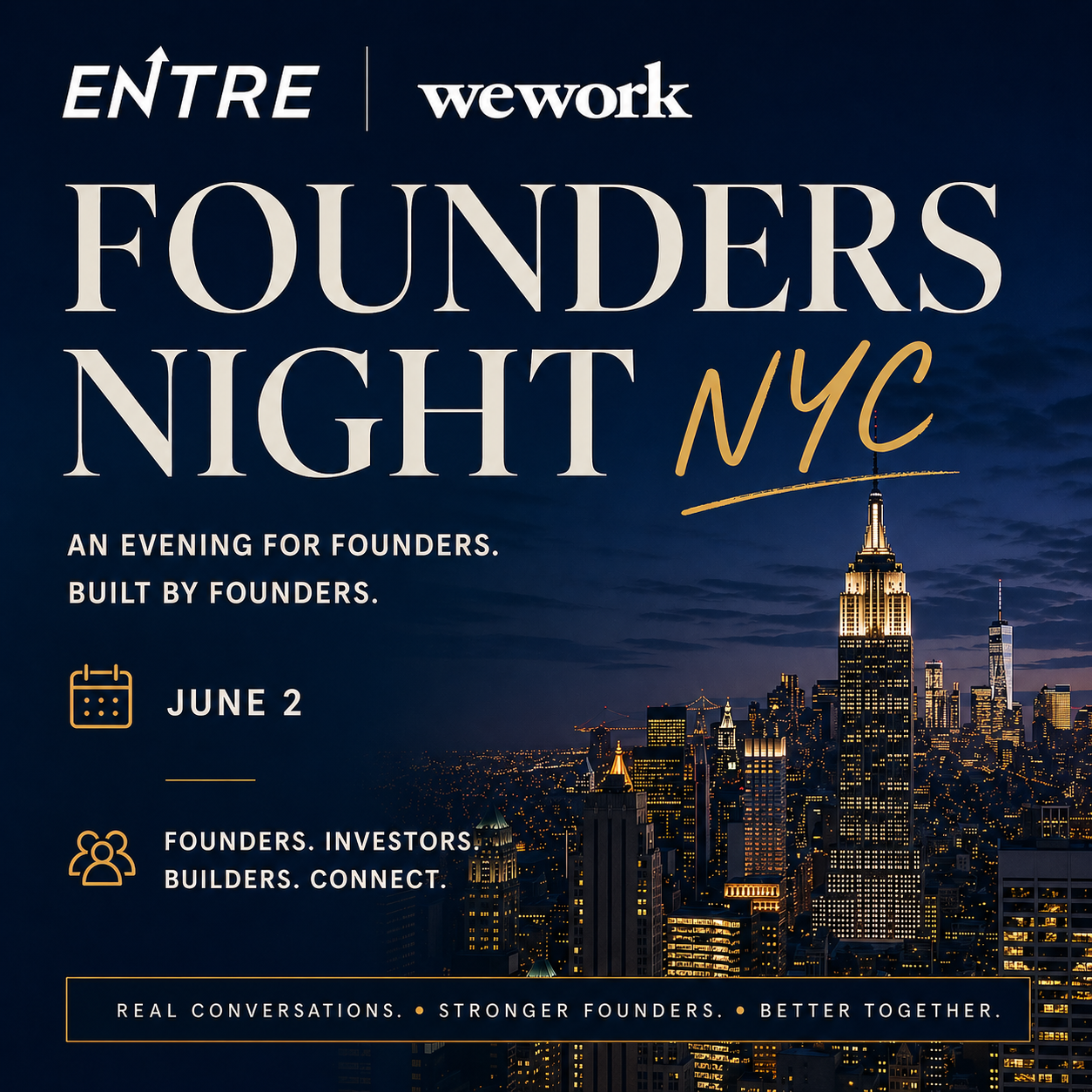 Cover art for #Founders Night NYC — New York, NY