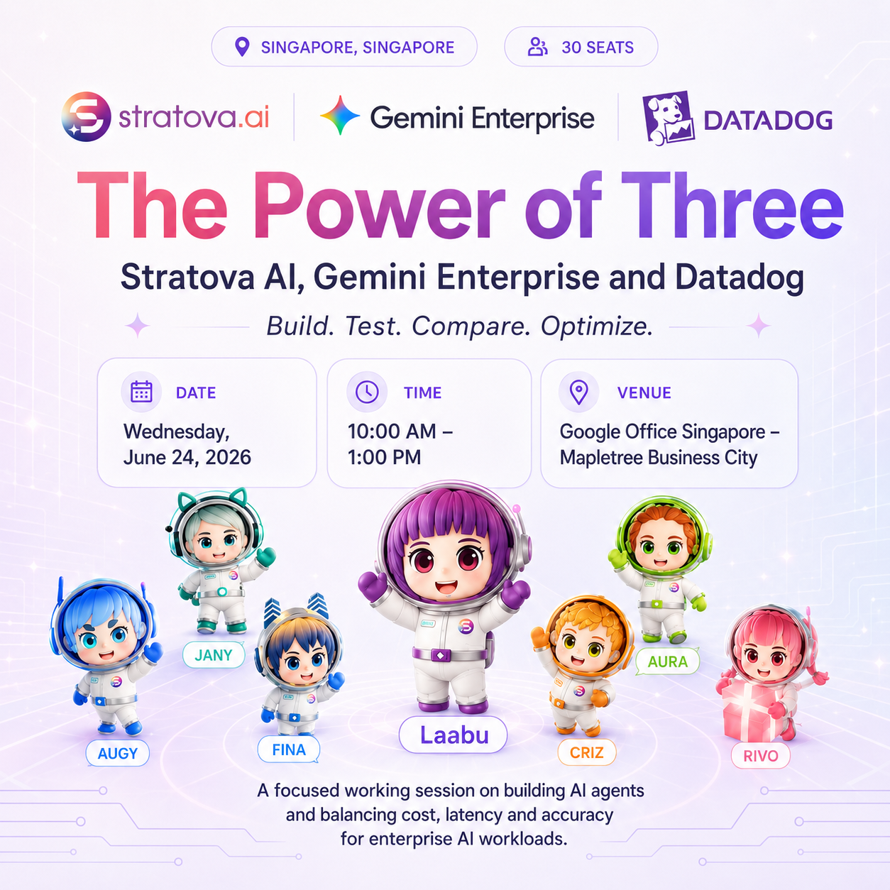Cover art for #The Power of Three - Experience AI Agents in 60 Minutes — Google Singapore