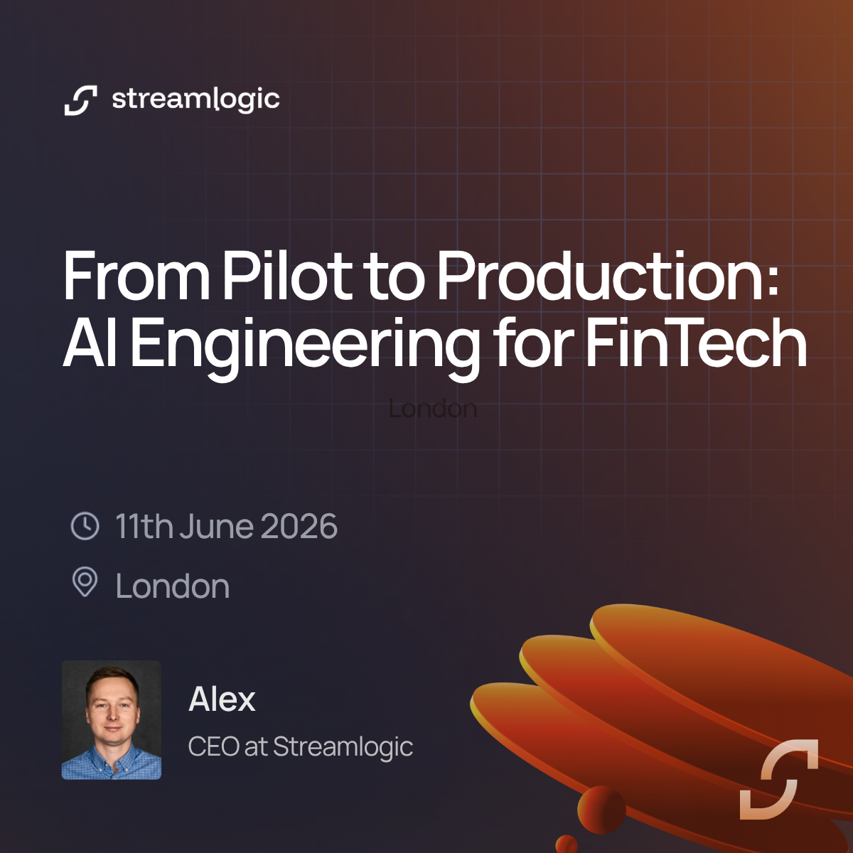 Cover art for #From Pilot to Production: AI Engineering for FinTech — Central London