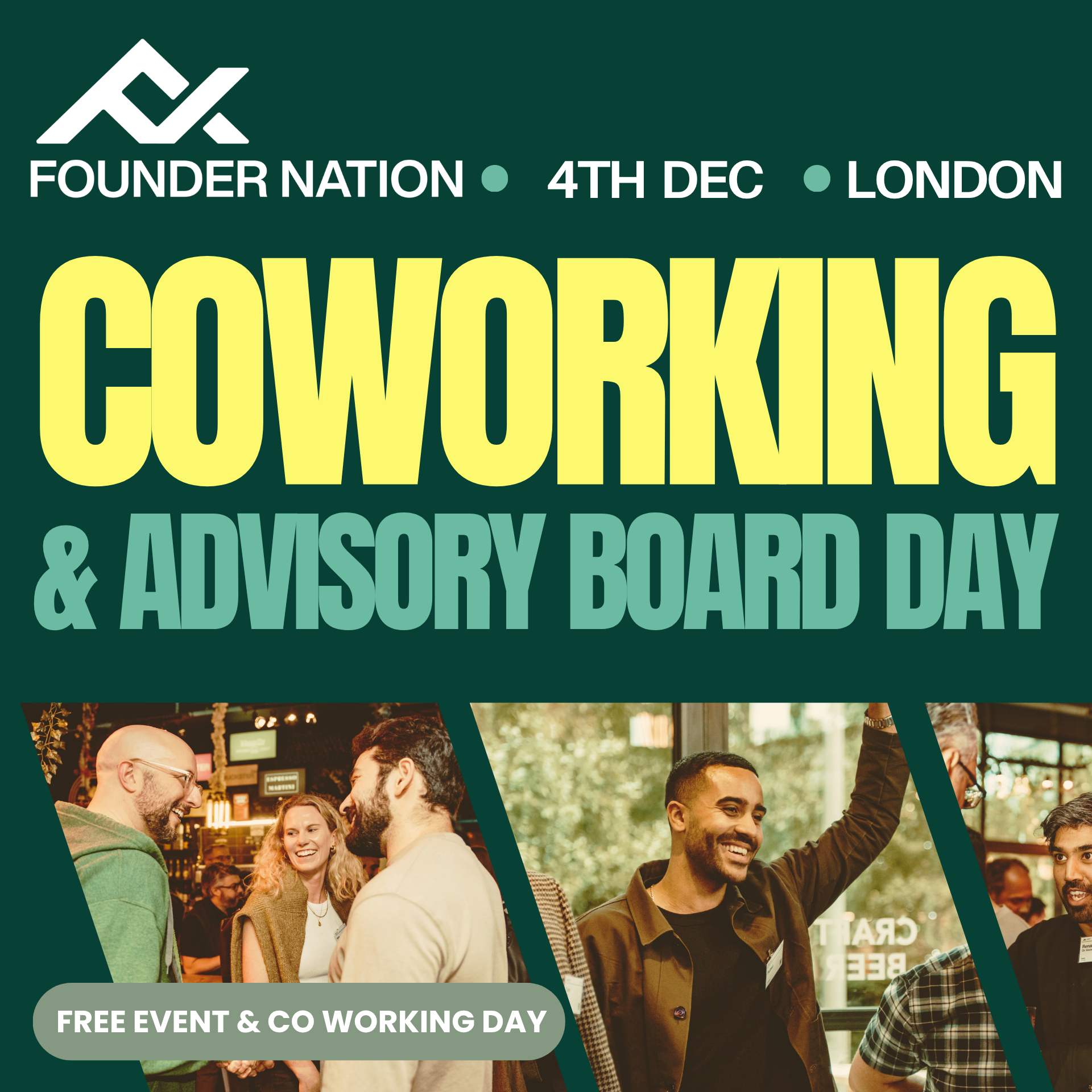 Founder Nation: Co-working & Advisory Board Day - London - Come Build Together