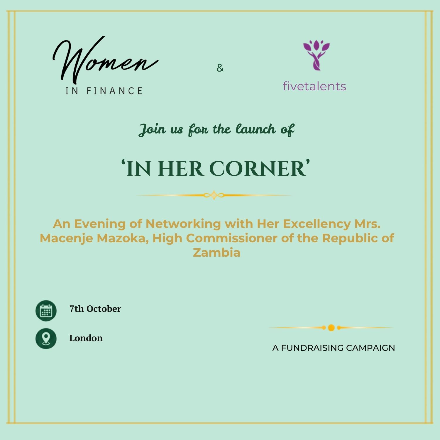 Women, Wealth & Empowerment - An evening in support of Five Talents