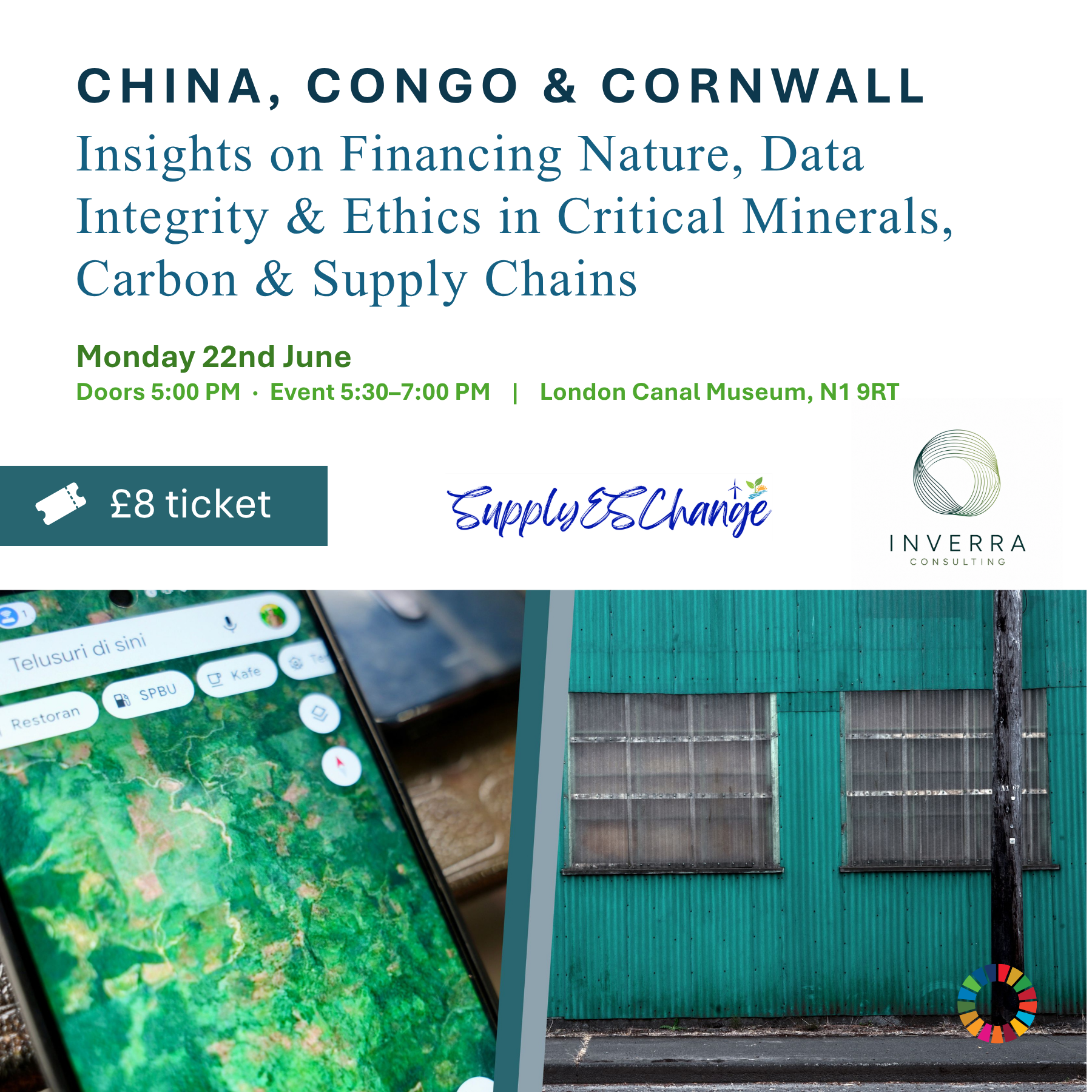 Cover art for #CHINA, CONGO, CORNWALL Insights for Nature Finance, Supply Chains & Data Integrity — London Canal Museum