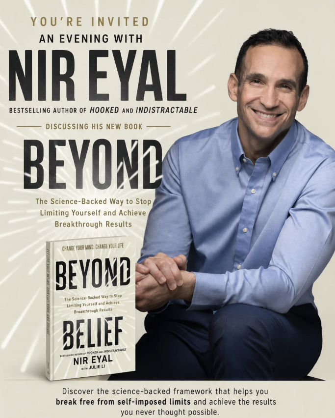Cover art for #SKC Adults-Only Reception: Featuring Nir Eyal and his new book Beyond Belief — Singapore