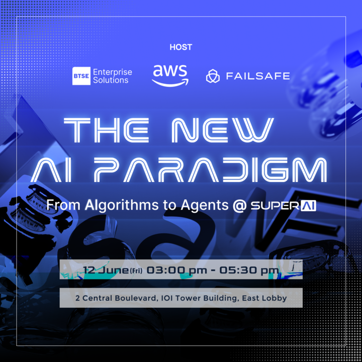 Cover art for #The New AI Paradigm @SuperAI 2026 — Singapore