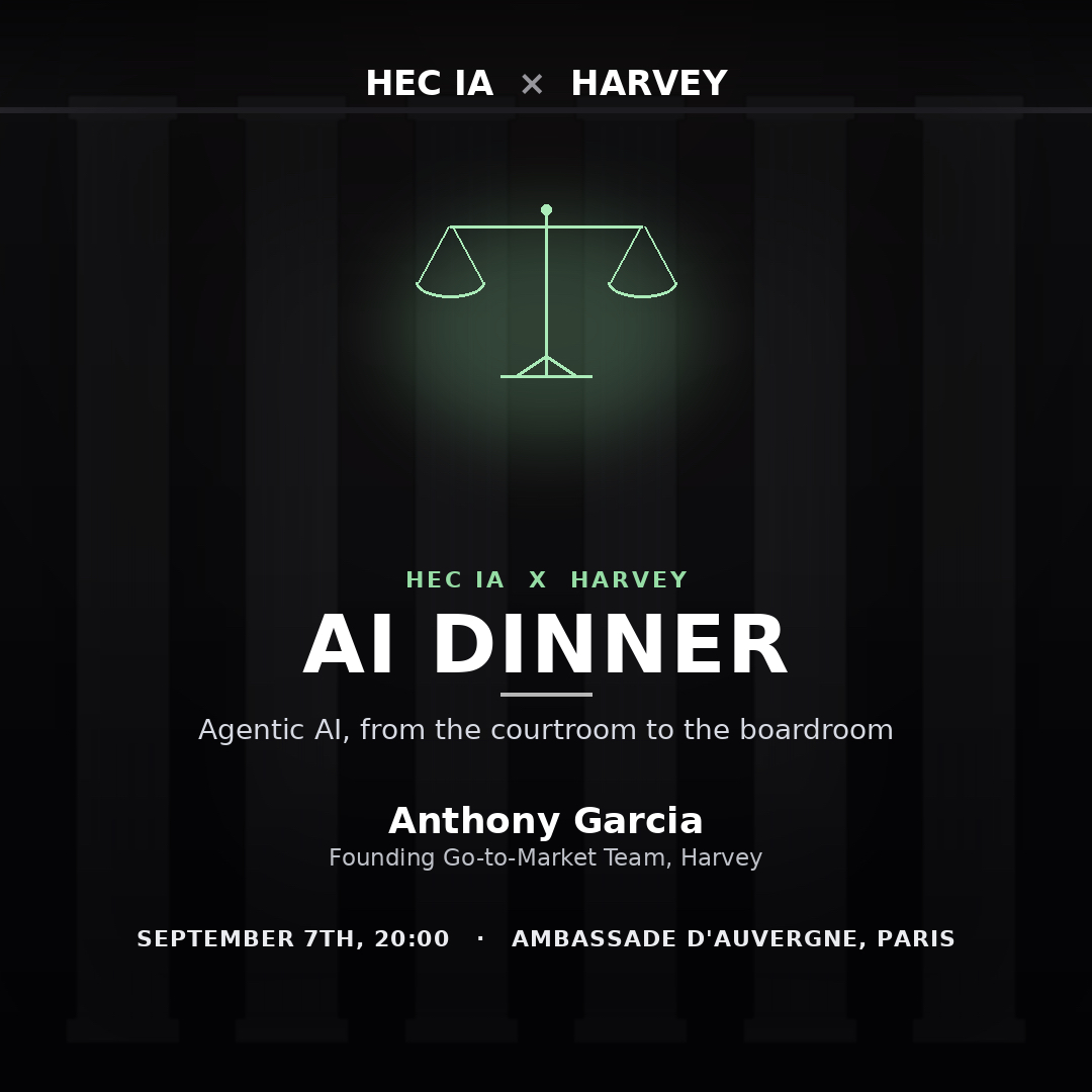 HEC IA X Harvey AI Dinner