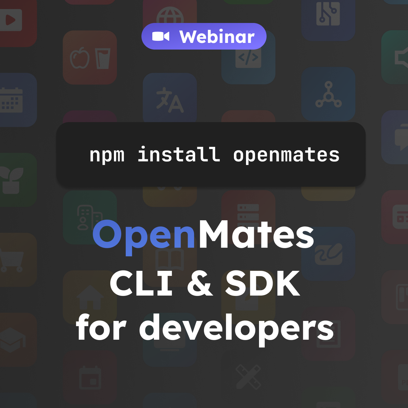 OpenMates CLI & SDK for developers - all chats & features inclusive.
