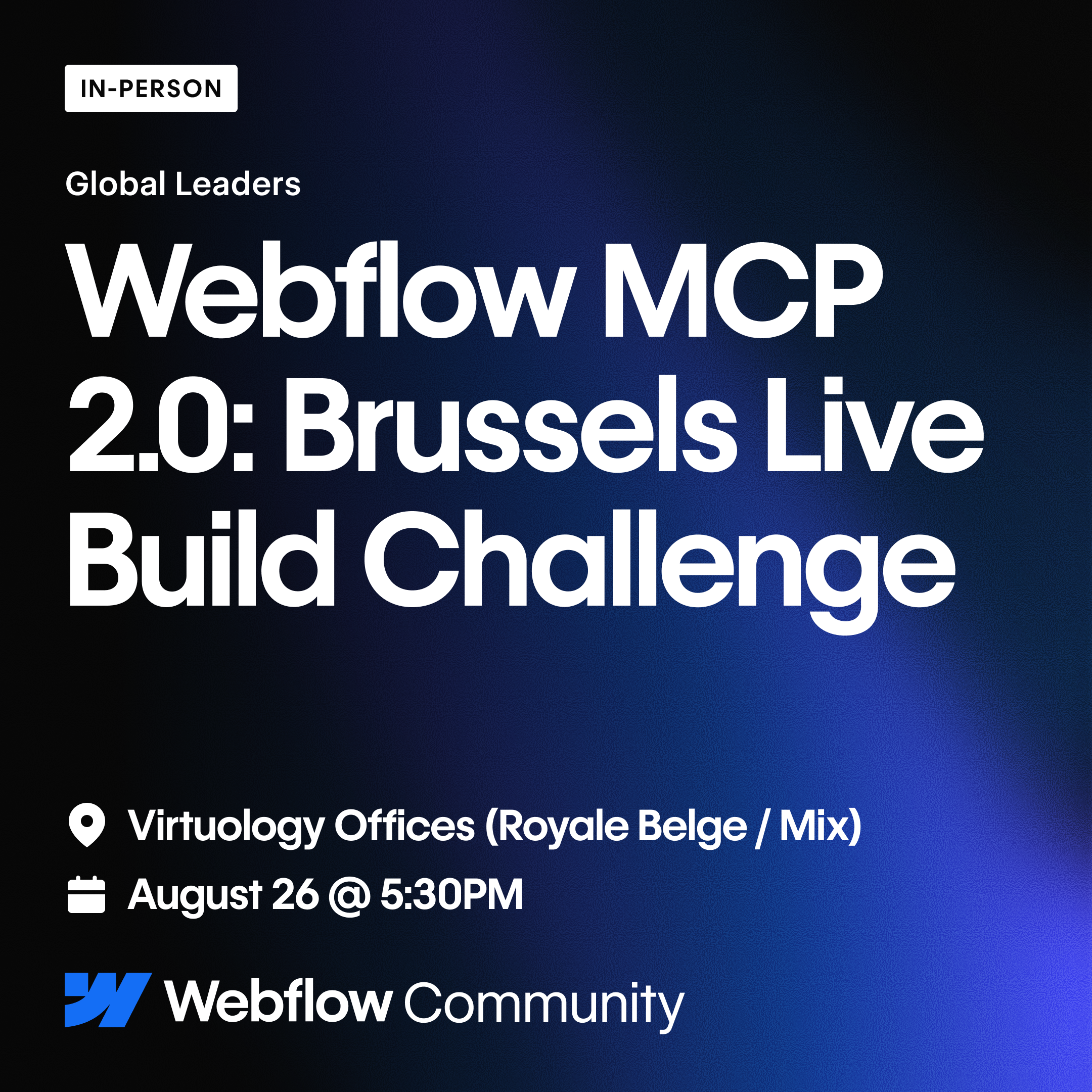 Webflow Brussels Meetup (MCP 2.0)