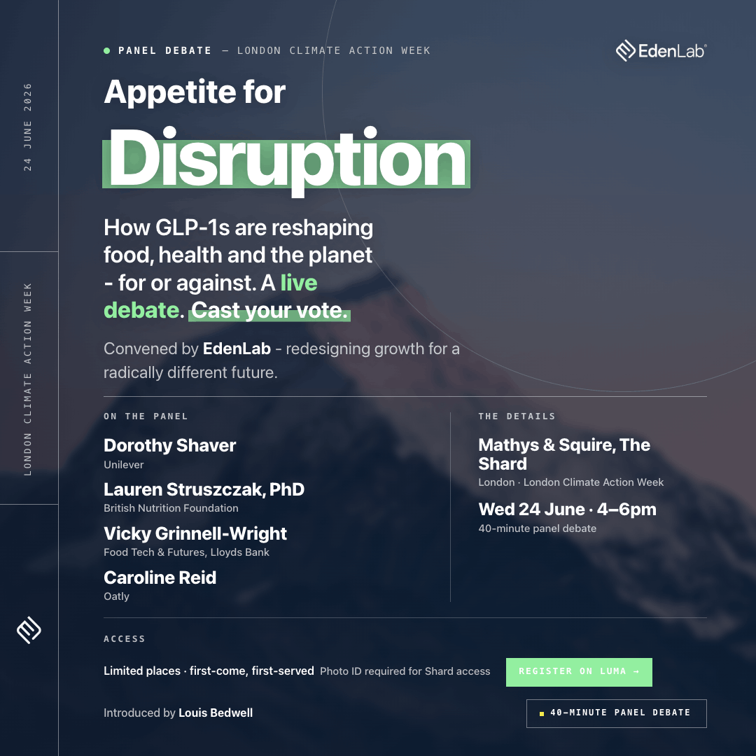 Appetite for Disruption - How GLP-1s are reshaping food, health and the planet - for or against. A live debate. Cast your vote.