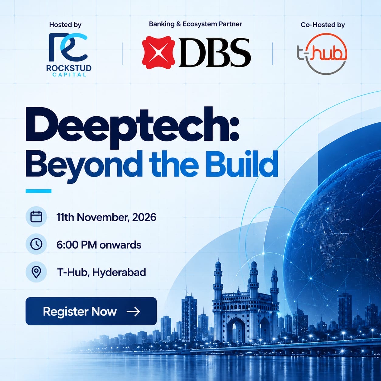 Deeptech: Beyond the Build | Rockstud x DBS x T-Hub