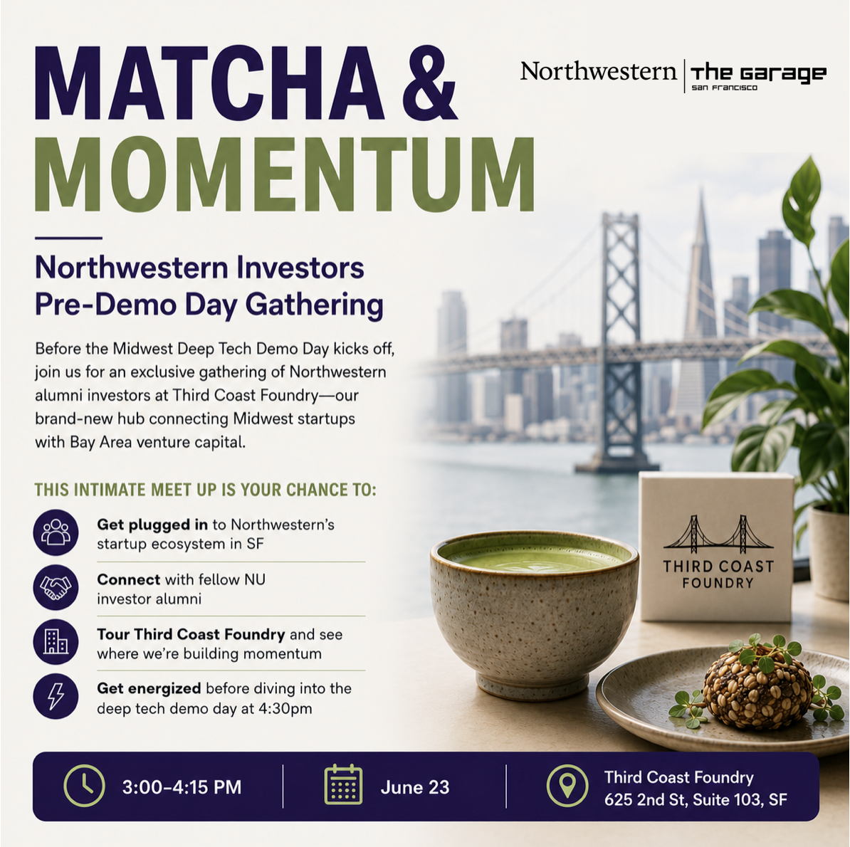 Cover art for #Matcha & Momentum: Northwestern Investors Happy Hour — San Francisco, CA