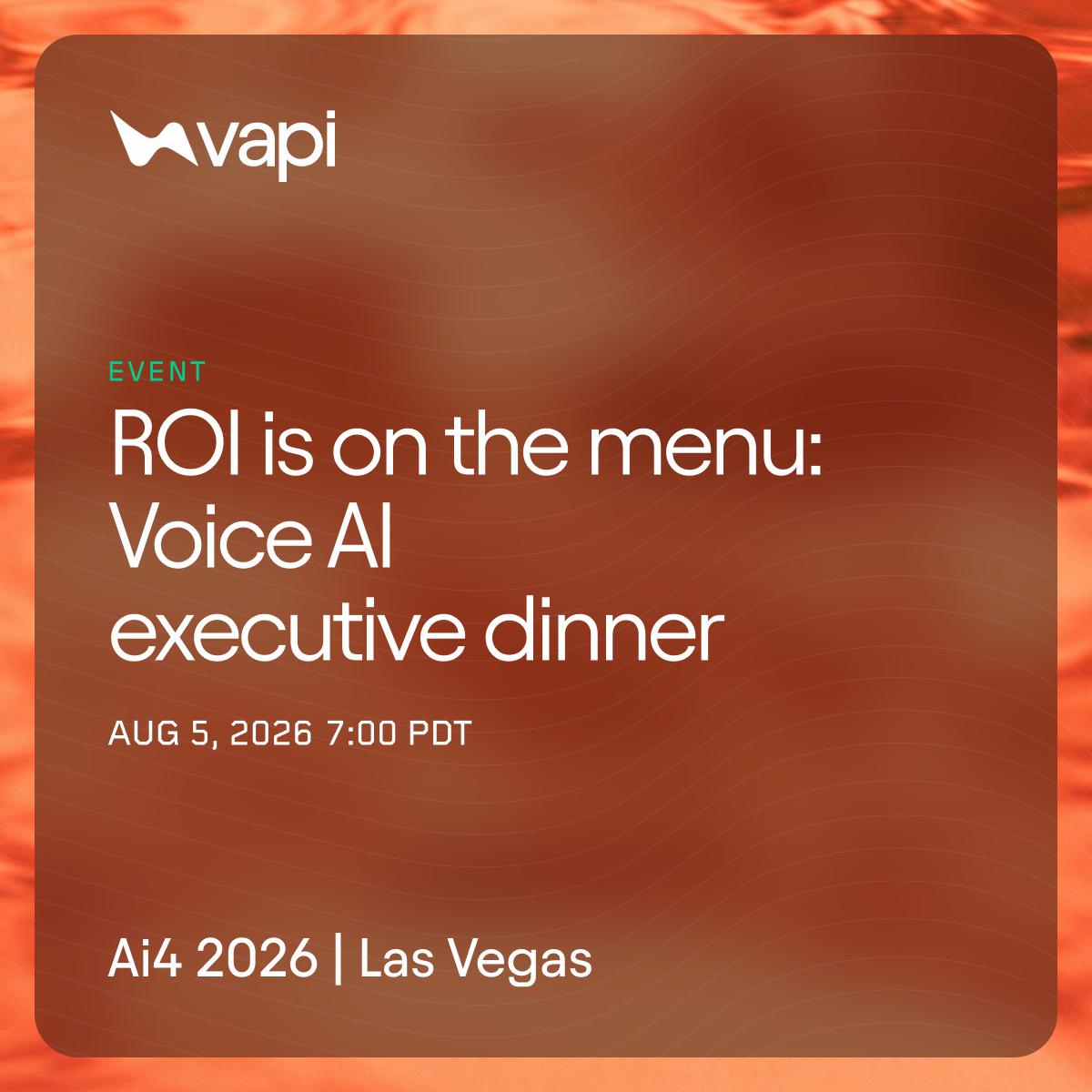 ROI is on the menu: a voice AI executive dinner