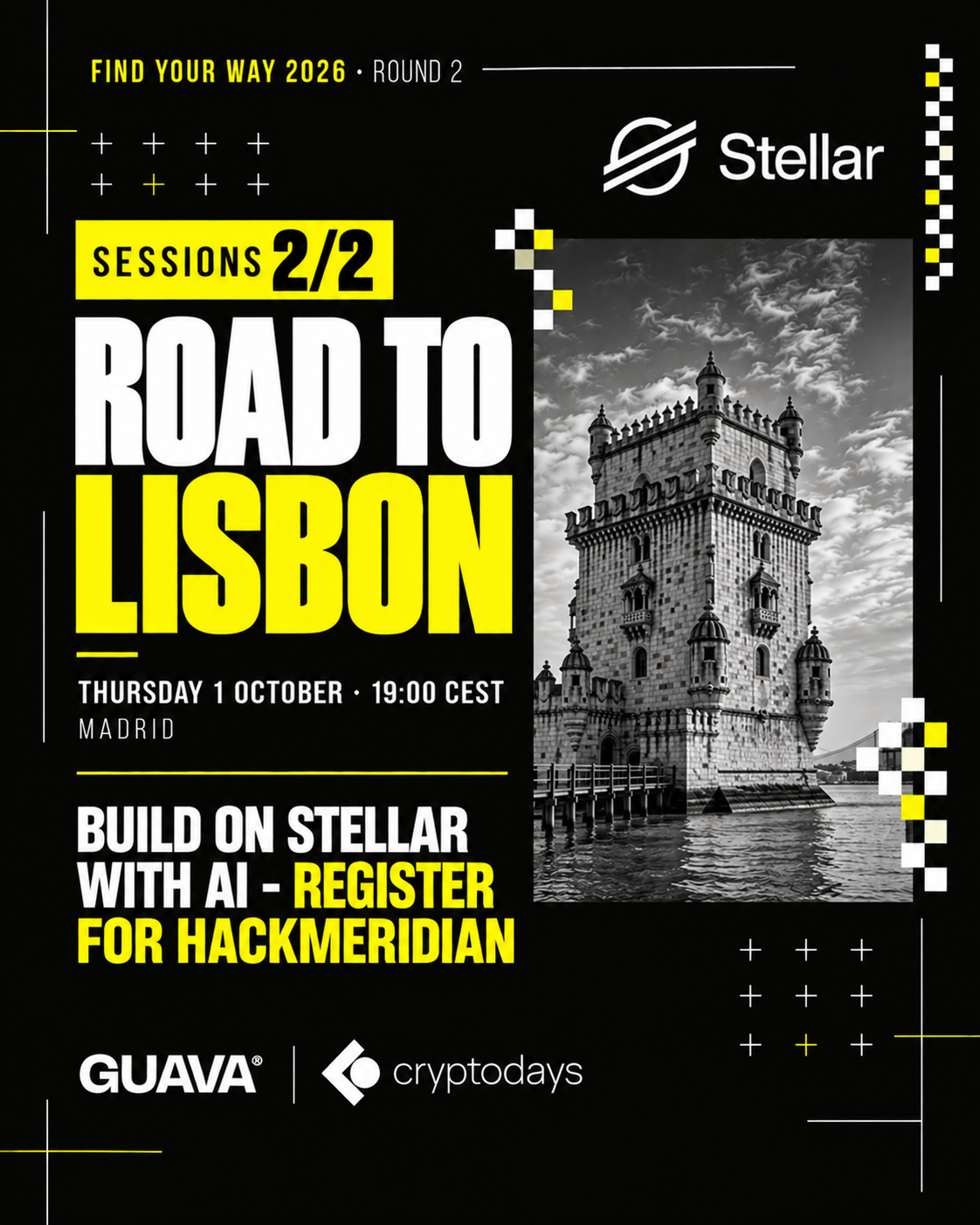 Stellar Madrid Builders Evening x CryptoDays | Road to Lisbon — Build Session & HackMeridian Prep