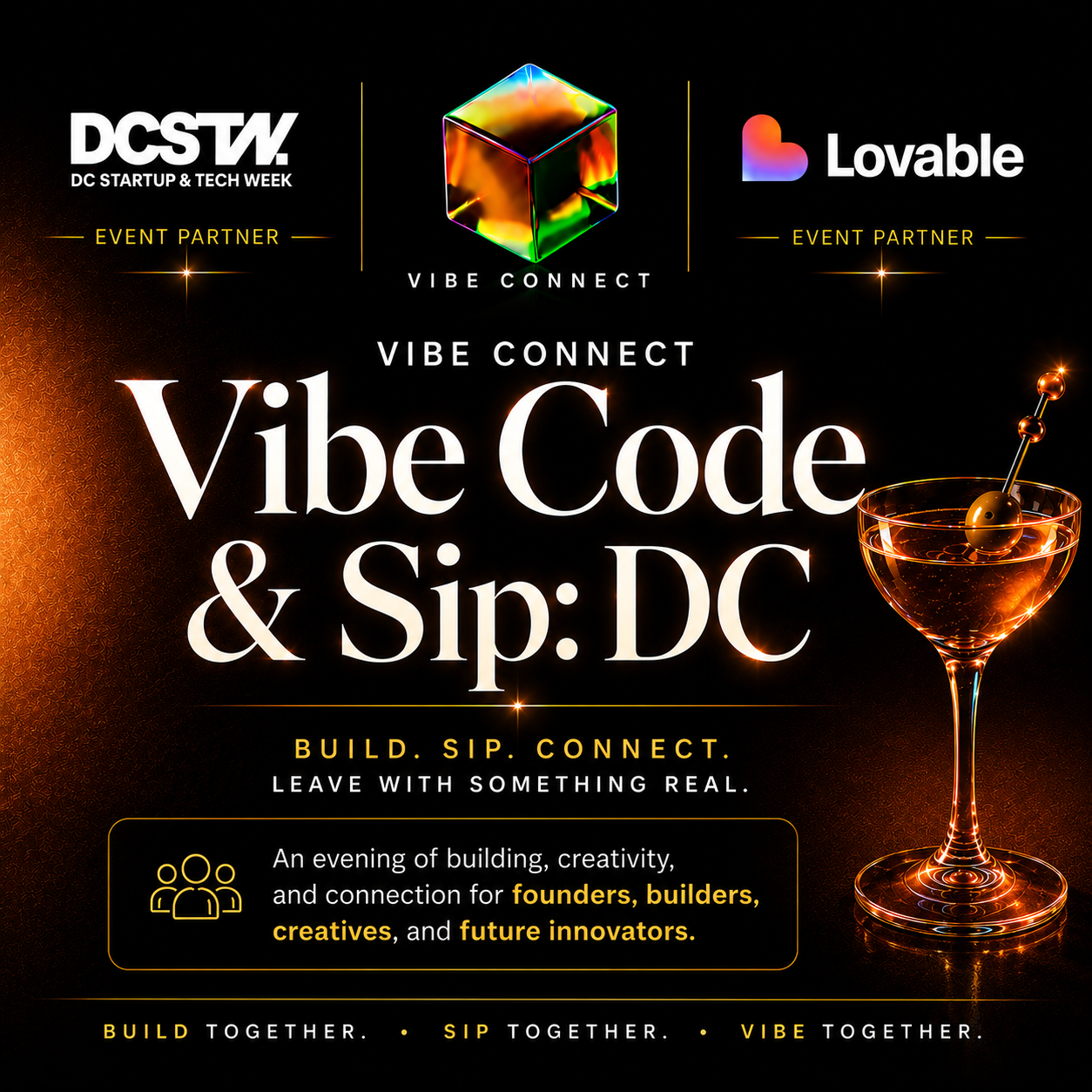 Vibe Code & Sip: DC with Lovable, DCSTW & Vibe Connect