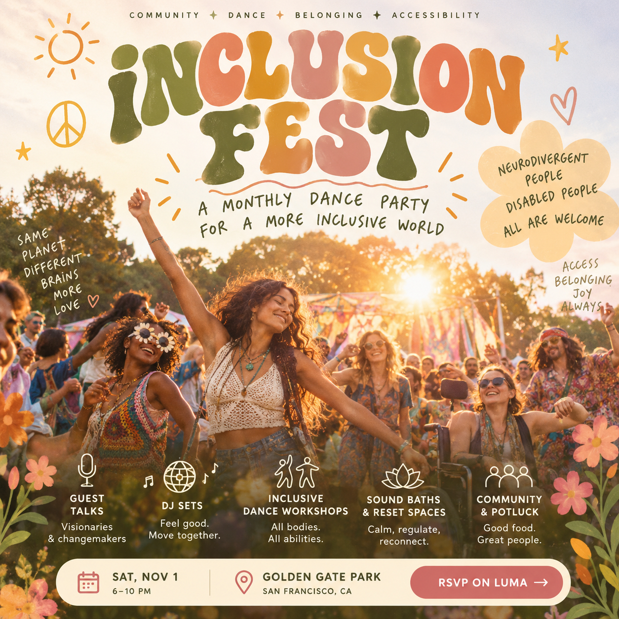 🌈 INCLUSION FEST ☮️🪩