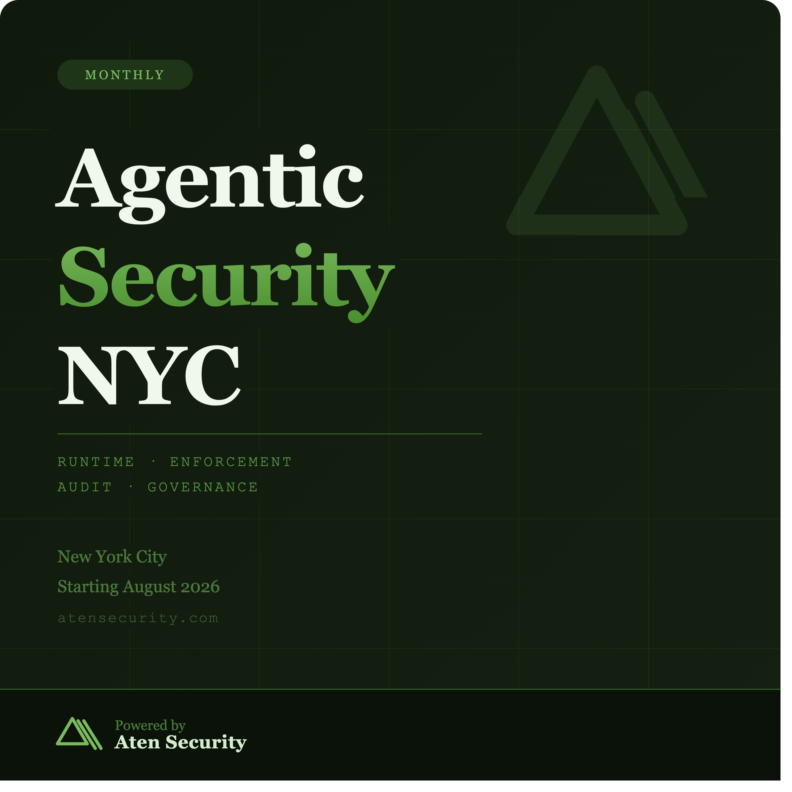 Agentic Security - Inaugural meetup