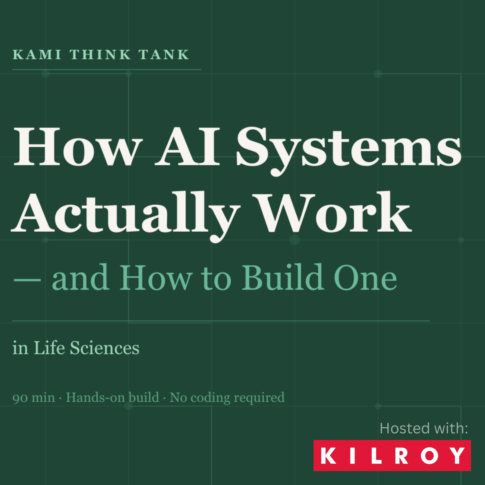 Cover art for #How to Build a Working AI System in Life Sciences — San Francisco, CA