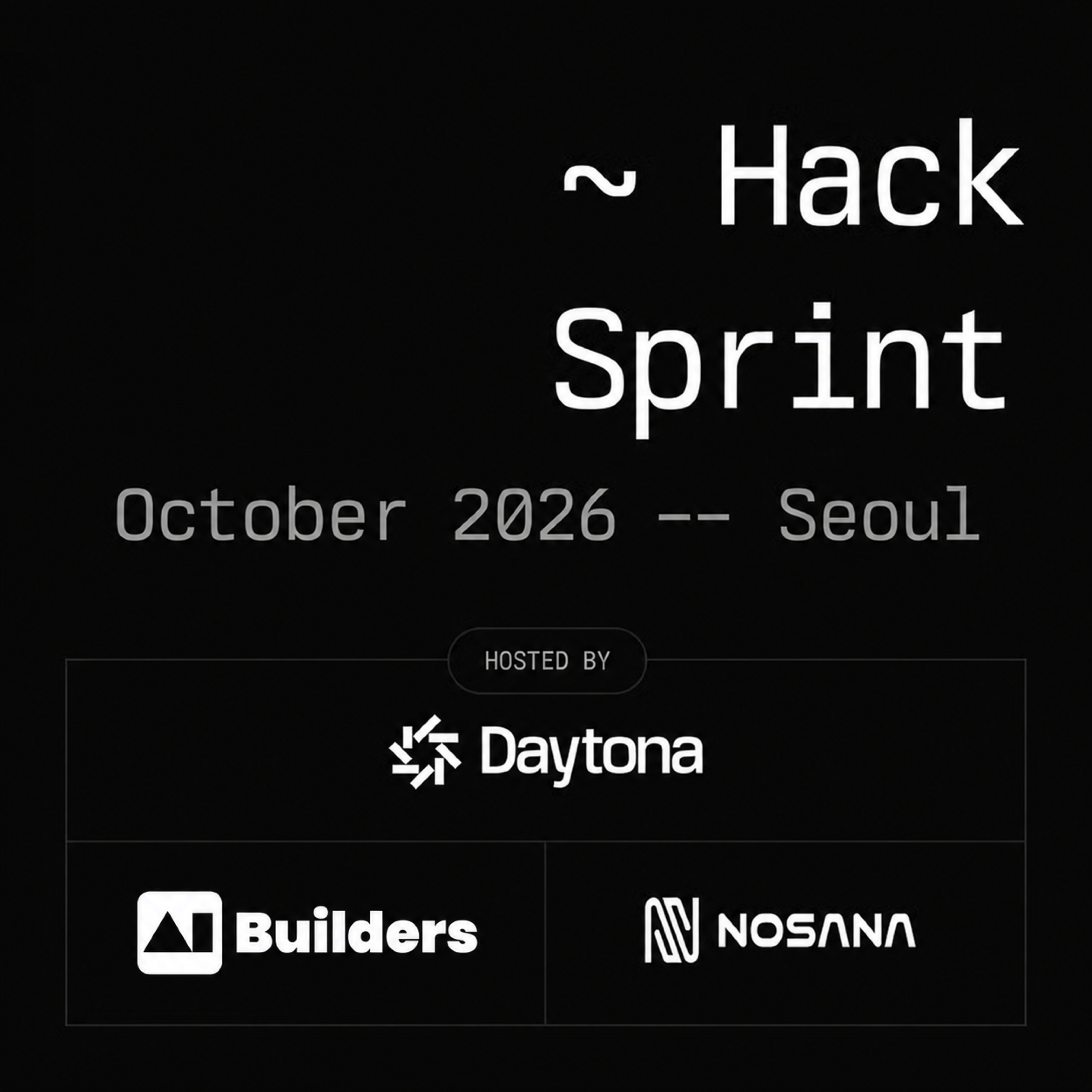 Hackathon Daytona HackSprint w Seulu