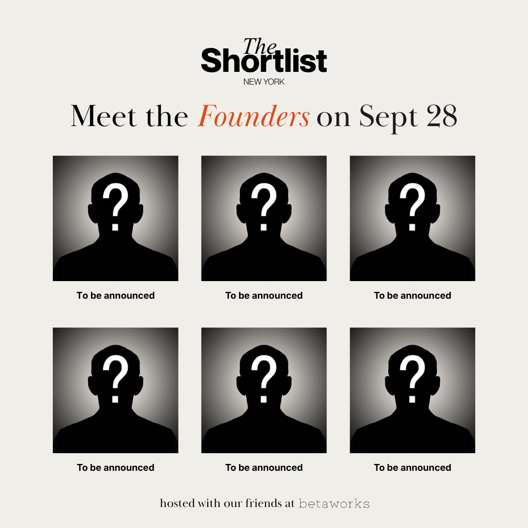 The Shortlist: September Founder Showcase