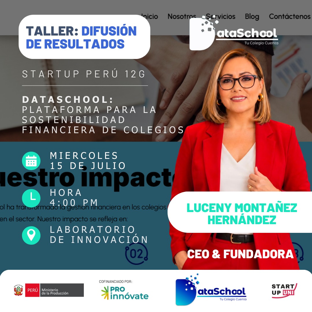 TALLER DE DIFUSIÓN DE RESULTADOS SUP 12G "DATASCHOOL"